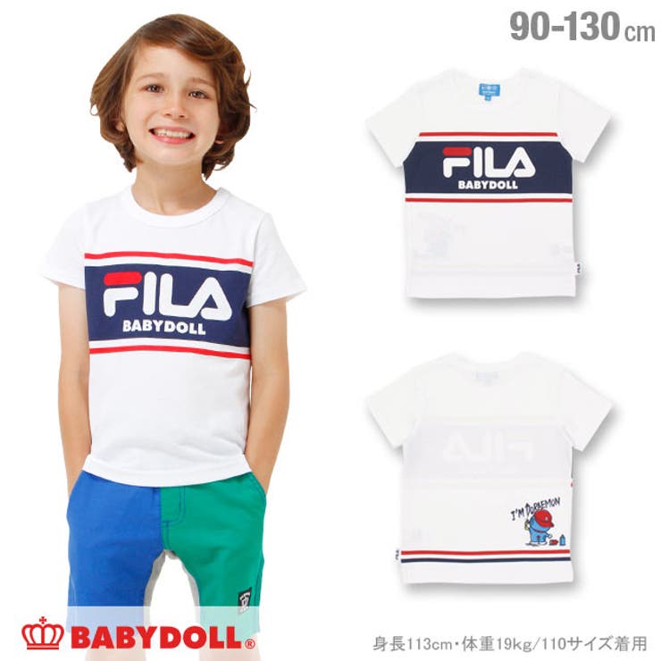 ドラえもん Fila Tシャツ キッズ 18k 品番 Bydk Babydoll ベビードール のキッズ ファッション通販 Shoplist ショップリスト