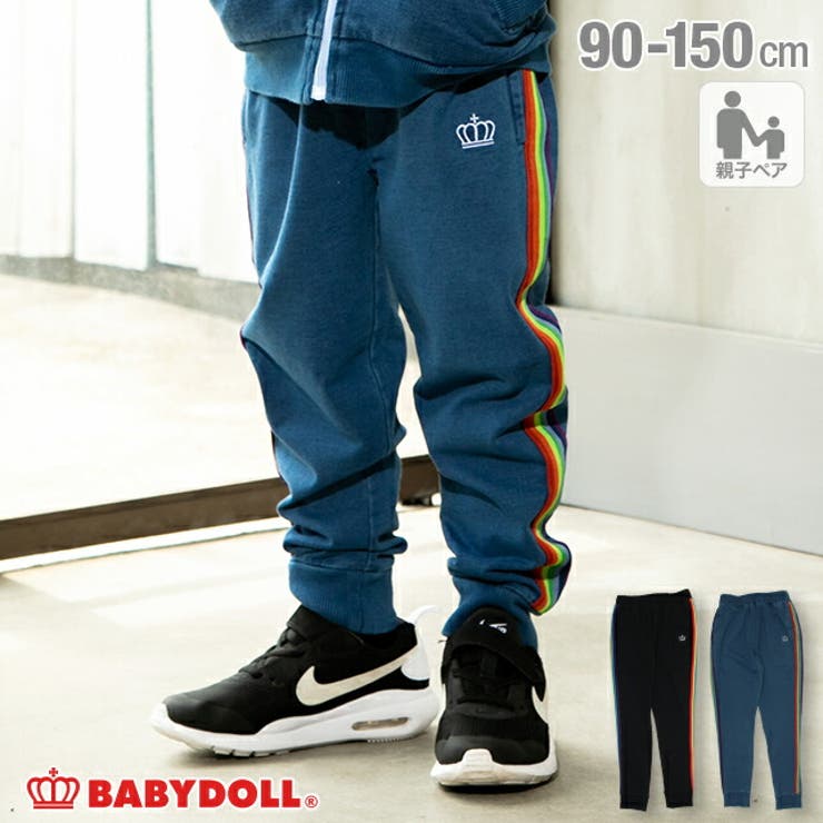 親子お揃い カラフルライン ロングパンツ 4446k 品番 Bydk Babydoll ベビードール のキッズファッション通販 Shoplist ショップリスト
