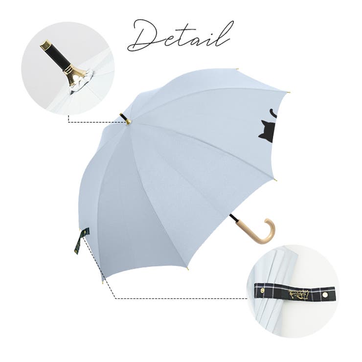 ブラックコーティング 晴雨兼用 50cm テキスタイル 長傘 | BACKYARD FAMILY | 詳細画像14 