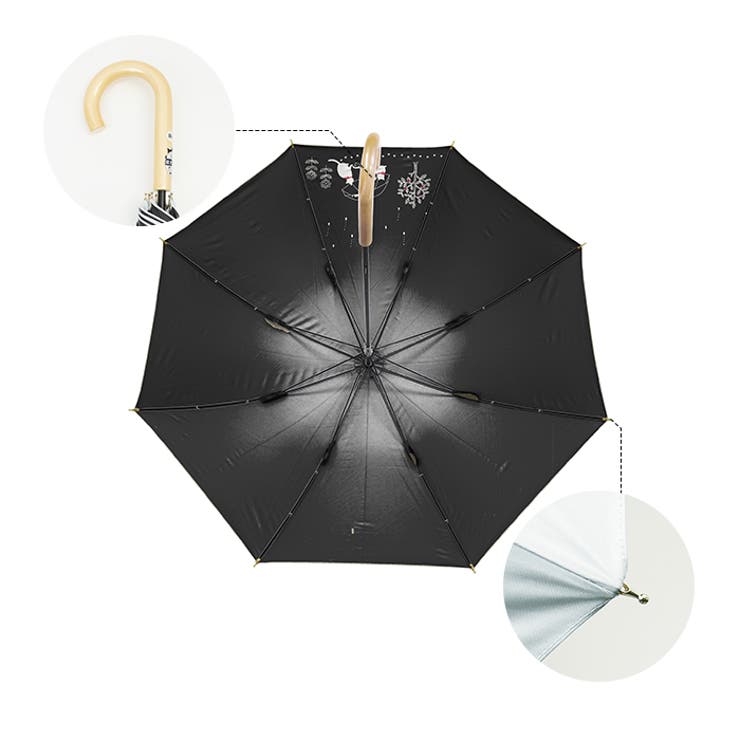 ブラックコーティング 晴雨兼用 50cm テキスタイル 長傘 | BACKYARD FAMILY | 詳細画像15 