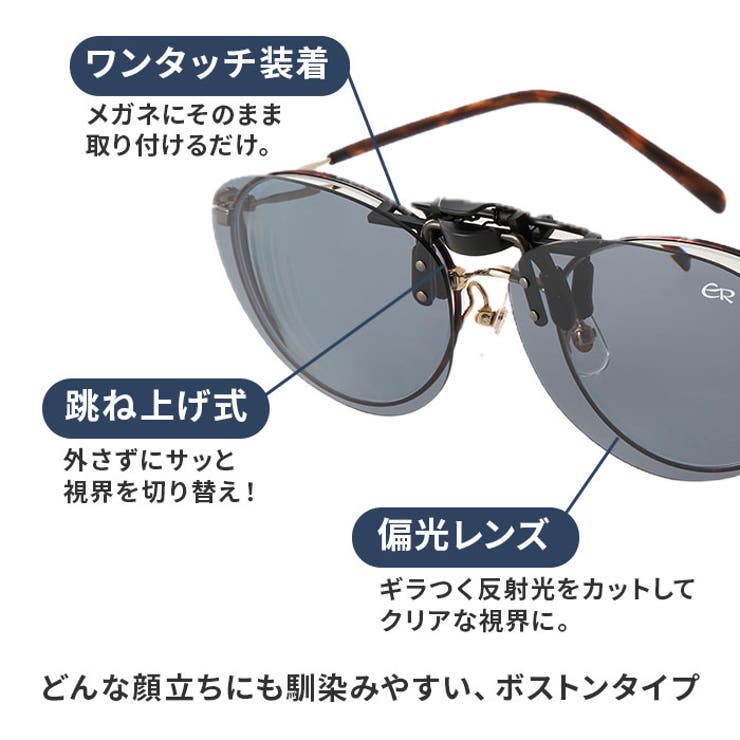 クリップサングラス BV-31 エロイコ ボストンタイプ | BACKYARD FAMILY | 詳細画像3 
