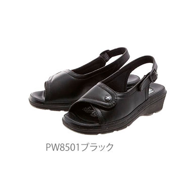 ピュアウォーカーpurewalker病院やオフィスに！衝撃吸収・静電気帯電防止で立ち仕事でも疲れにくいサンダル！通販ナースサンダルナースシューズサンダルレディーススニーカーソール黒白疲れにくい幅広甲高静電気帯電防止制菌防臭外反母趾内反小趾