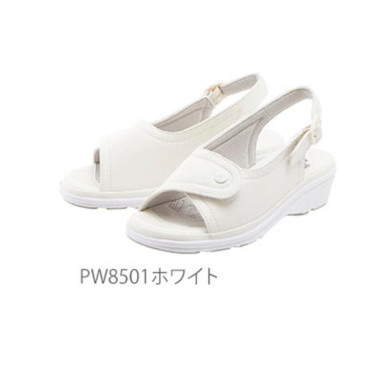 ピュアウォーカーpurewalker病院やオフィスに！衝撃吸収・静電気帯電防止で立ち仕事でも疲れにくいサンダル！通販ナースサンダルナースシューズサンダルレディーススニーカーソール黒白疲れにくい幅広甲高静電気帯電防止制菌防臭外反母趾内反小趾