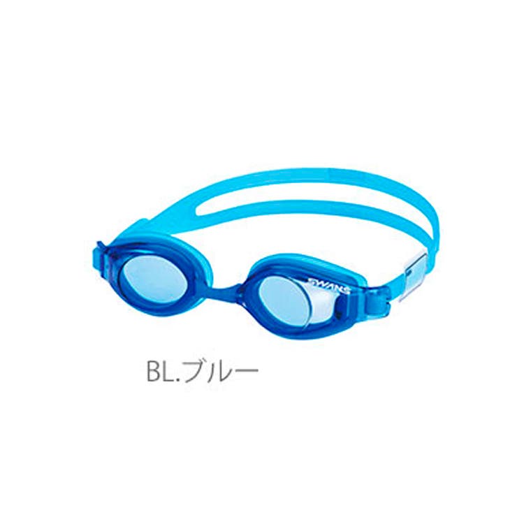 ゴーグルスワンズSWANS通販水中メガネキッズジュニア用くもり度止めクッション付き水泳スイミングプール6～12歳紫外線カット鼻ベルト交換式シリコーンゴム小学生用スイミングゴーグル日本製