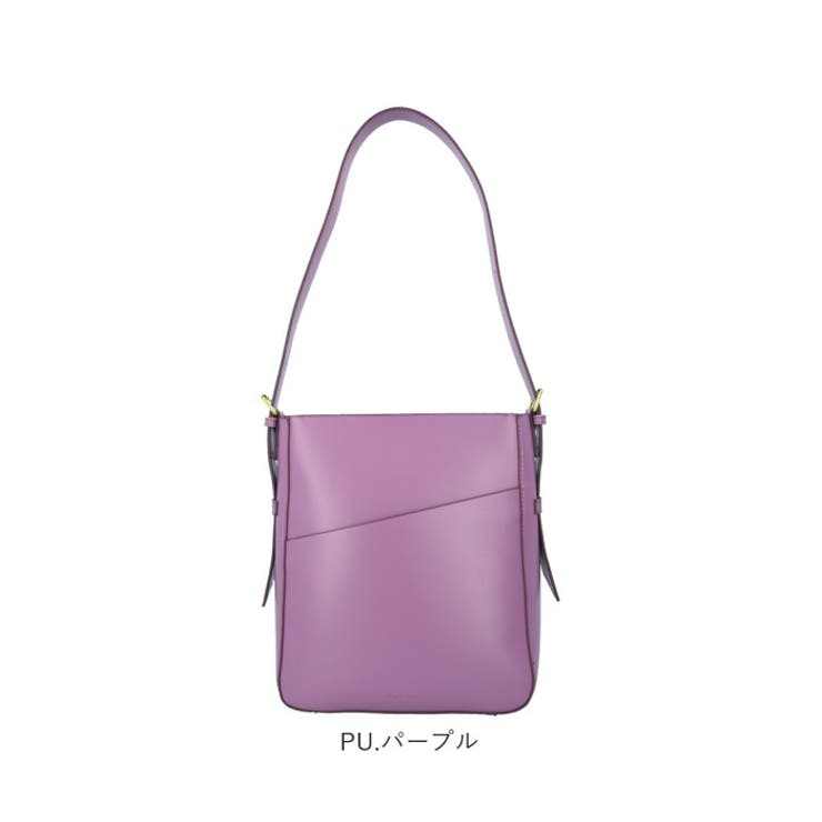 Legato Largo NANAMEグロッシーフェイクレザーA4ショルダー[品番