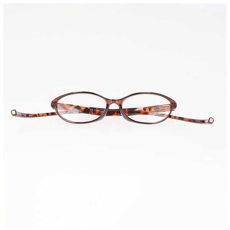 [ハックベリー] 老眼鏡 首に掛けられる 度数 +2.00 オーバル ブラウン