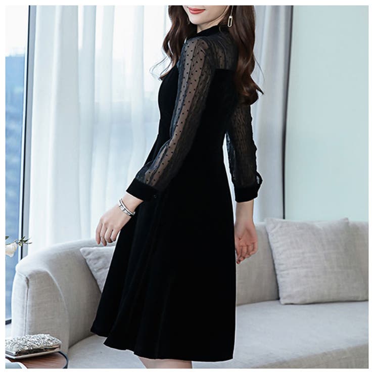 シースルーワンピース ドレス pk0822[品番:BCYW0015088 シースルーワンピース ドレス pk0822[品番:BCYW0015088
