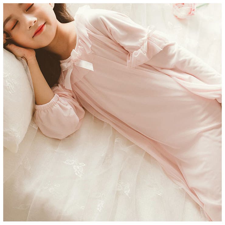 キッズルームウェア レースナイトドレス yknd1670[品番：BCYW0014968