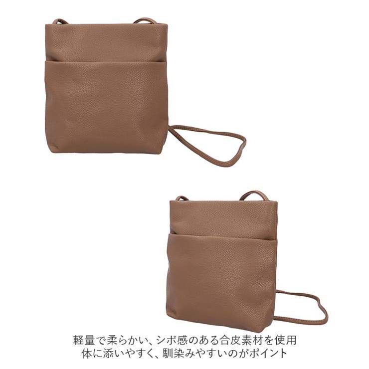 合皮シンプルポケットショルダー[品番：BCYW0015949]｜BACKYARD FAMILY