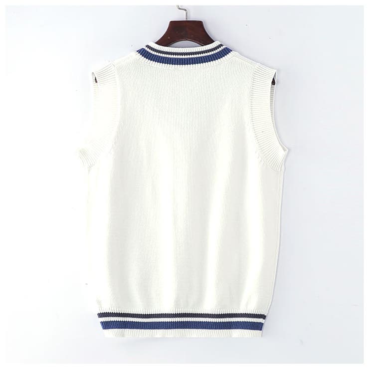 ライン入りニットベスト pk9376 | BACKYARD FAMILY | 詳細画像5 