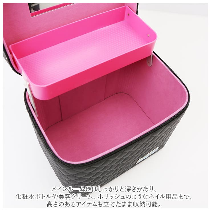 メイクボックス 鏡付き pmy8011[品番：BCYW0016133]｜BACKYARD