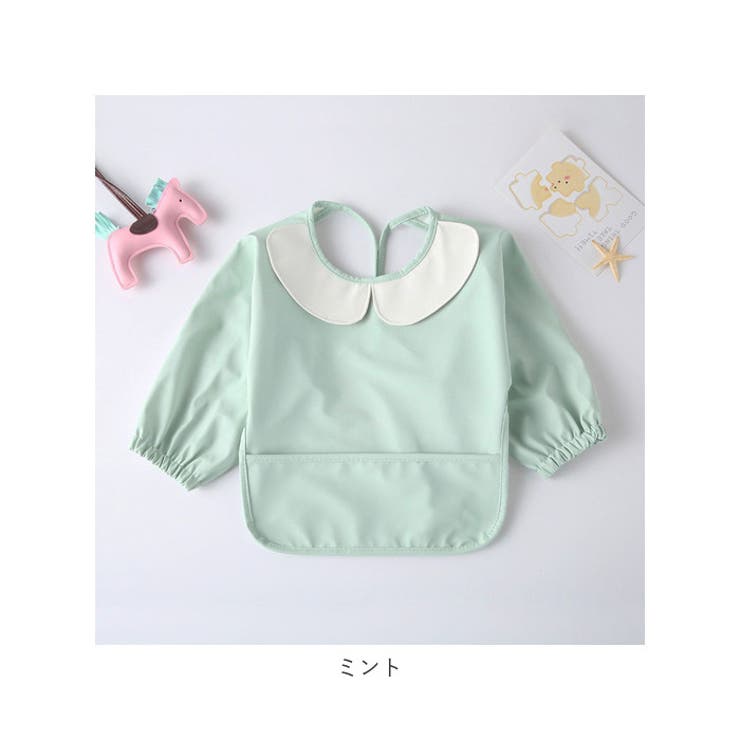 ベビー お食事エプロン 襟付き 撥水 長袖 babybib484 | BACKYARD FAMILY | 詳細画像17 