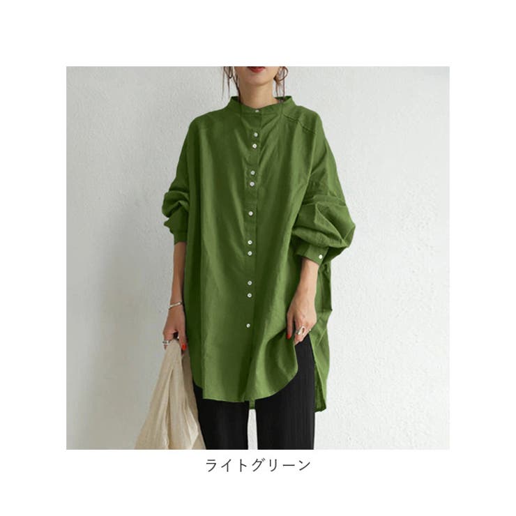 ✨セール✨未使用タグ付✨【Laundry】チュニック　ブルー CITYSHOP 「CITYSHOP」 長袖チュニック FREE ブルー レディース