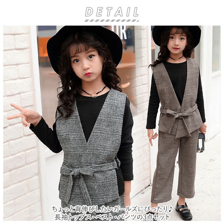 パンツスーツ 3点セット pk922[品番：BCYW0016384]｜BACKYARD FAMILY
