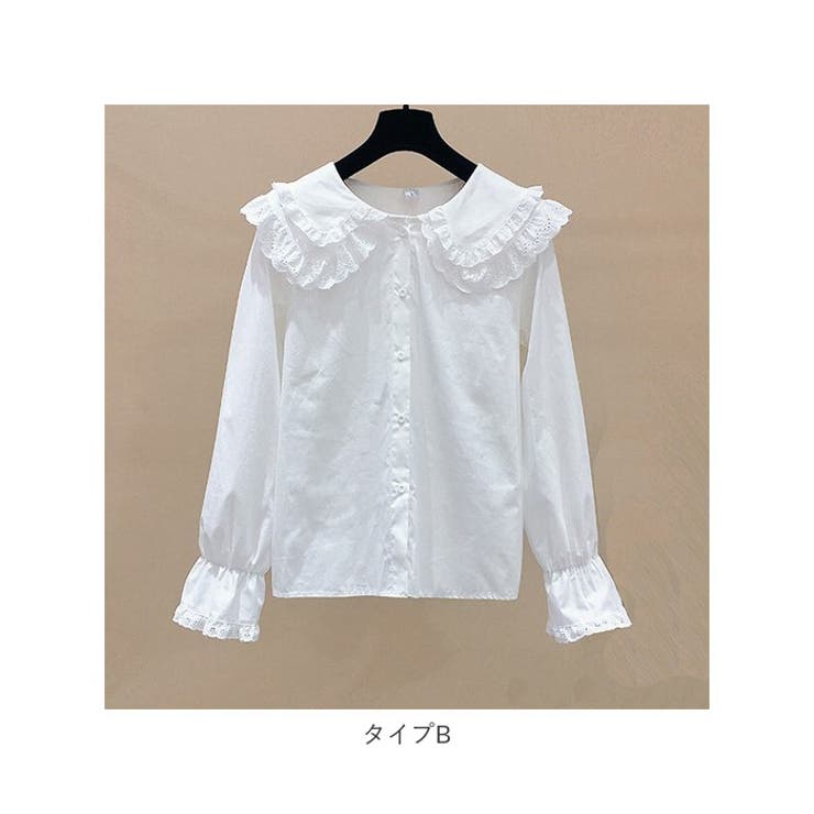 キッズブラウス レース 長袖シャツ gktops4117 | BACKYARD FAMILY | 詳細画像14 