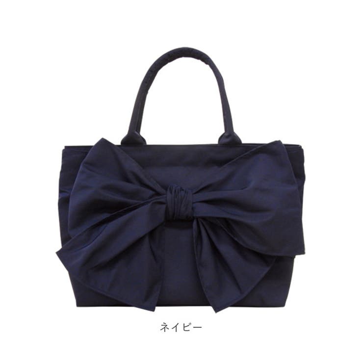 WRAP RIBBON MINI TOTE ミニトートバッグネイビー