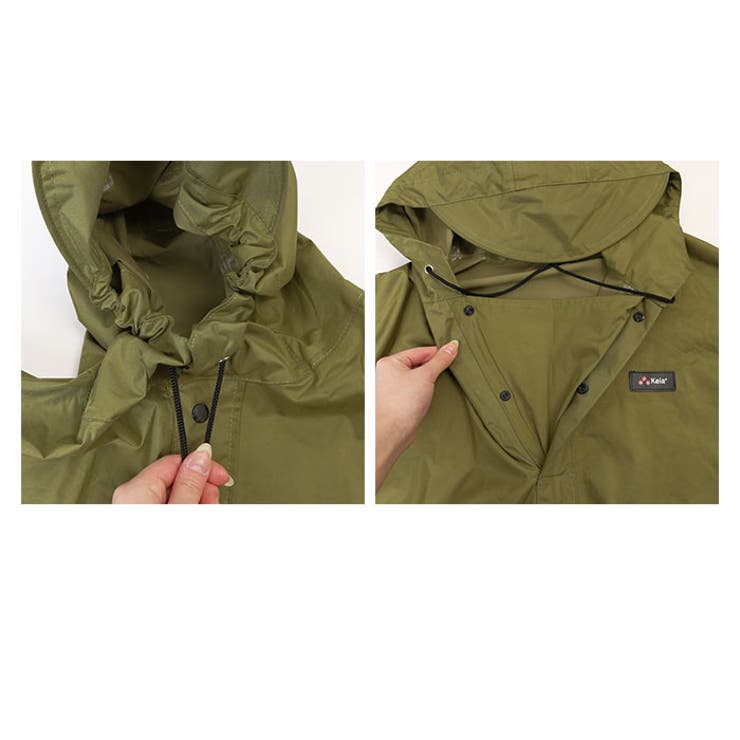 膝が濡れないレインポンチョ | BACKYARD FAMILY | 詳細画像7 