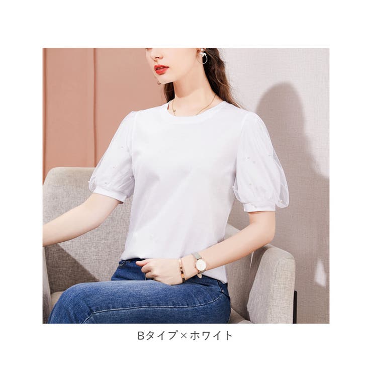 バルーン袖カットソー 半袖 ykj185 | BACKYARD FAMILY | 詳細画像18 