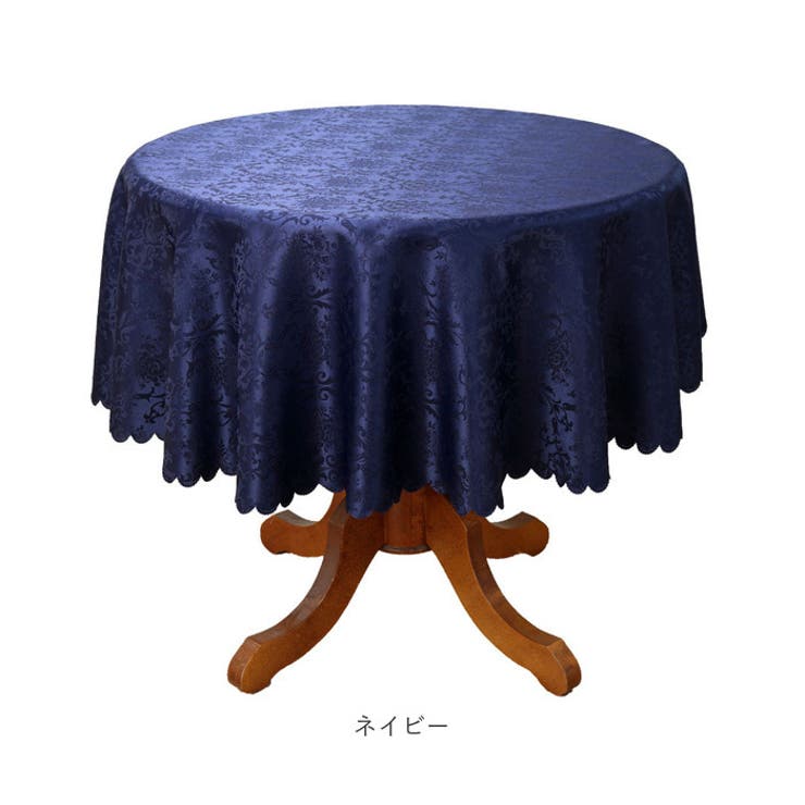 Spode Blue Room Collection ラウンドテーブルクロス フランス製撥水クロス》フルール・デ・シャン｜ラウンドテーブル用