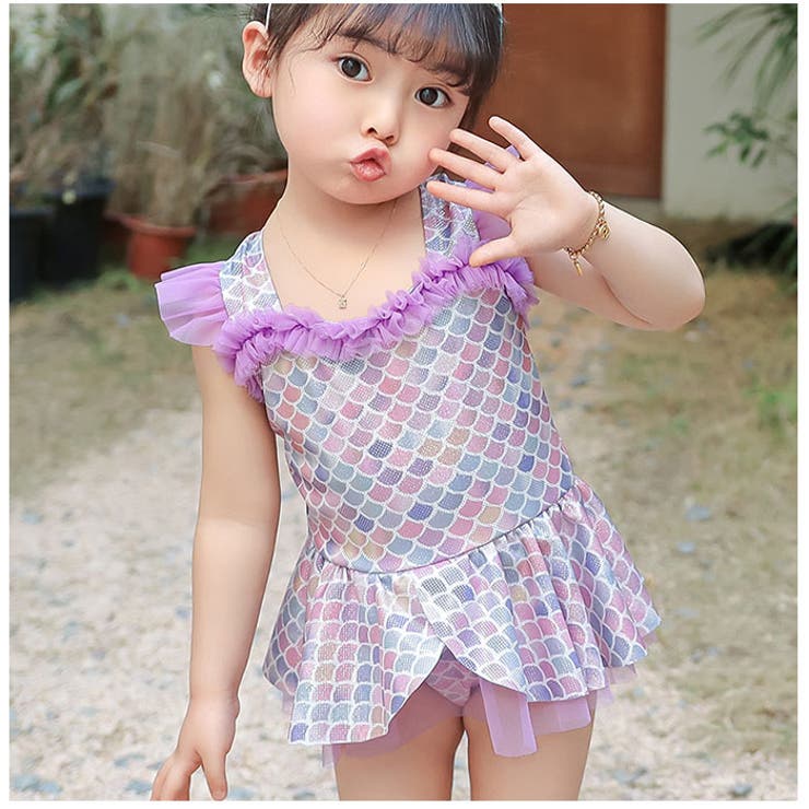 水着 キッズ 女の子 ワンピース 帽子付き yswim5056[品番