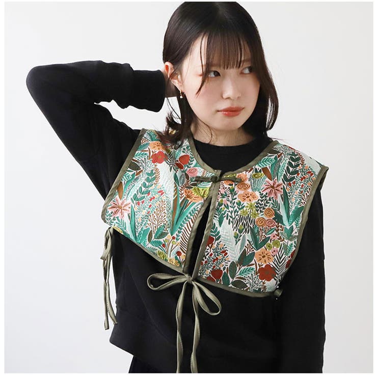 【売れ筋】 刺繍ベスト 総柄 ビスチェ ykpj1033[品番：BCYW0018304 レディースウェア