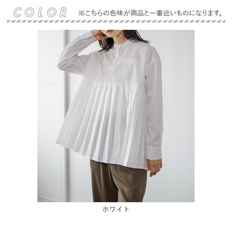 ブラウス トップス 体型カバー プリーツ かわいい wbls9166 | BACKYARD FAMILY | 詳細画像15 