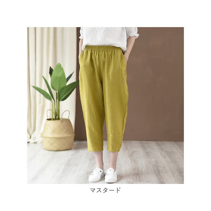 綿麻 クロップドパンツ ykypants5109 | BACKYARD FAMILY | 詳細画像12 