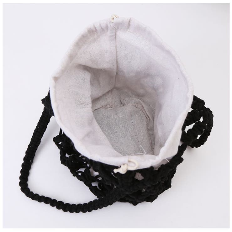 編みバッグ カゴバッグ 巾着付き かわいい lbebag194 | BACKYARD FAMILY | 詳細画像11 