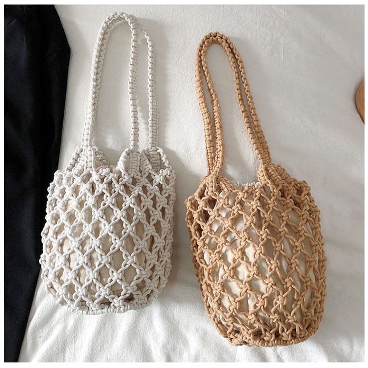 編みバッグ カゴバッグ 巾着付き かわいい lbebag194 | BACKYARD FAMILY | 詳細画像7 