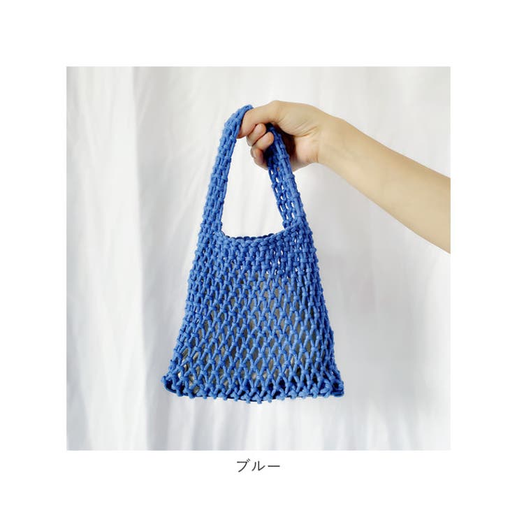 編みバッグ カゴバッグ 巾着付き かわいい lbebag244[品番