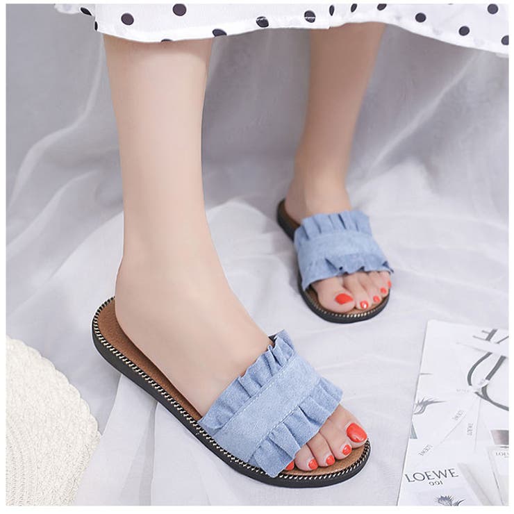 サンダル フラットサンダル フリル lysh0703 | BACKYARD FAMILY | 詳細画像3 