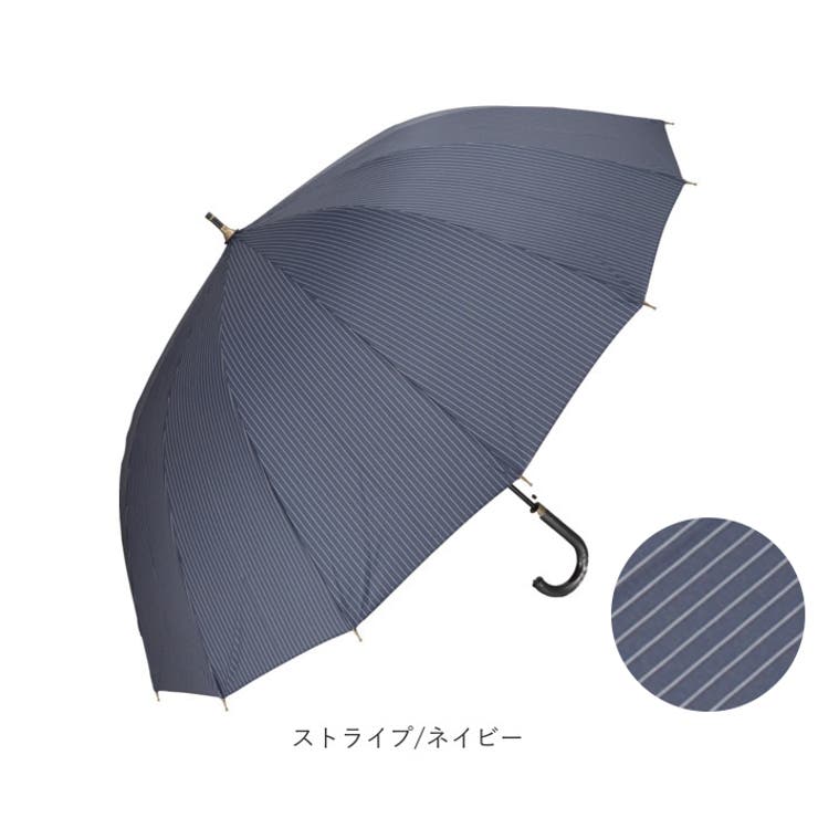 MENS 65cm 16本骨 ジャンプ 耐風 傘[品番：BCYW0019237