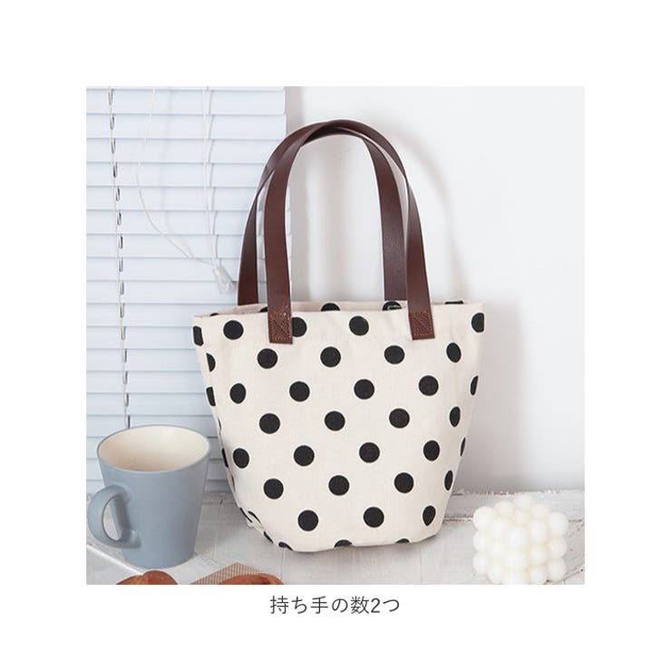 ハンドバッグ エコバッグ 水玉 sebag111[品番：BCYW0019510]｜BACKYARD