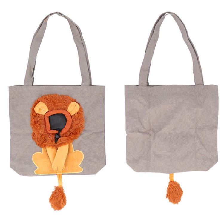ペット 犬 猫 キャリー バッグ ライオン柄 顔出し ybag5143[品番