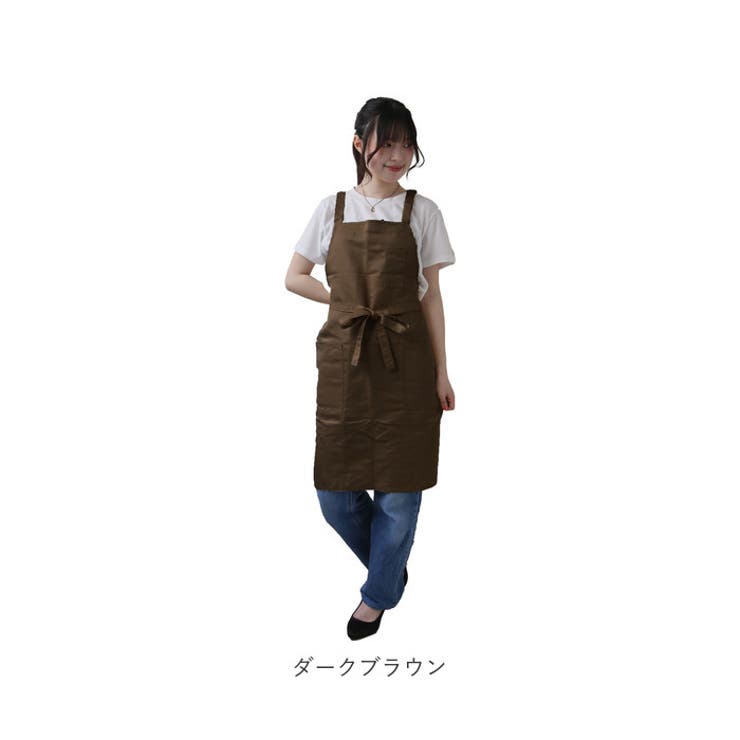 エプロン 無地 シンプル かわいい apron88[品番：BCYW0020204