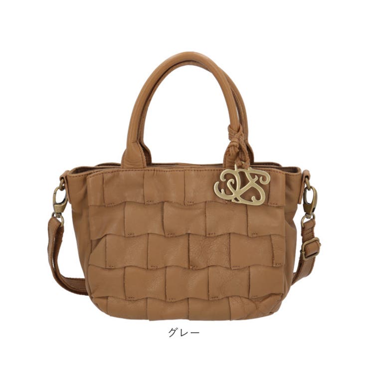 zucchero ズッケロ 49558 2WAY編み込みトートバッグ[品番：BCYW0019740