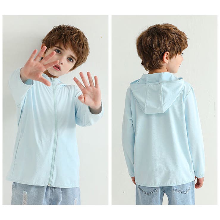 キッズ UVカット パーカー 速乾 薄手 ykmd5150 | BACKYARD FAMILY | 詳細画像3 