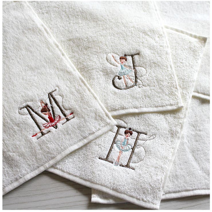 Shinzi Katoh イニシャル ルルベ タオルハンカチ | BACKYARD FAMILY | 詳細画像4 