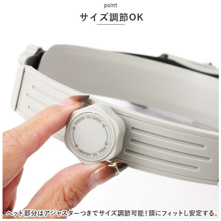 ルーペ メガネ型 LED付き pmy81007ap[品番：BCYW0020719