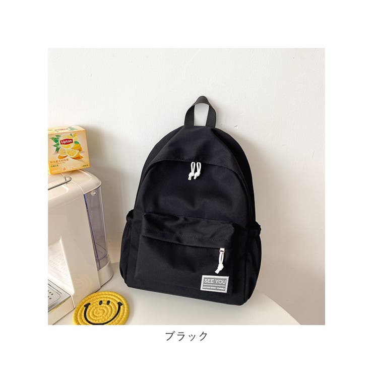 ハートポーチ付きリュック 22L 新品・未使用　ブラック スタイルブロック STYLEBLOCK サイドポケット付きリュック