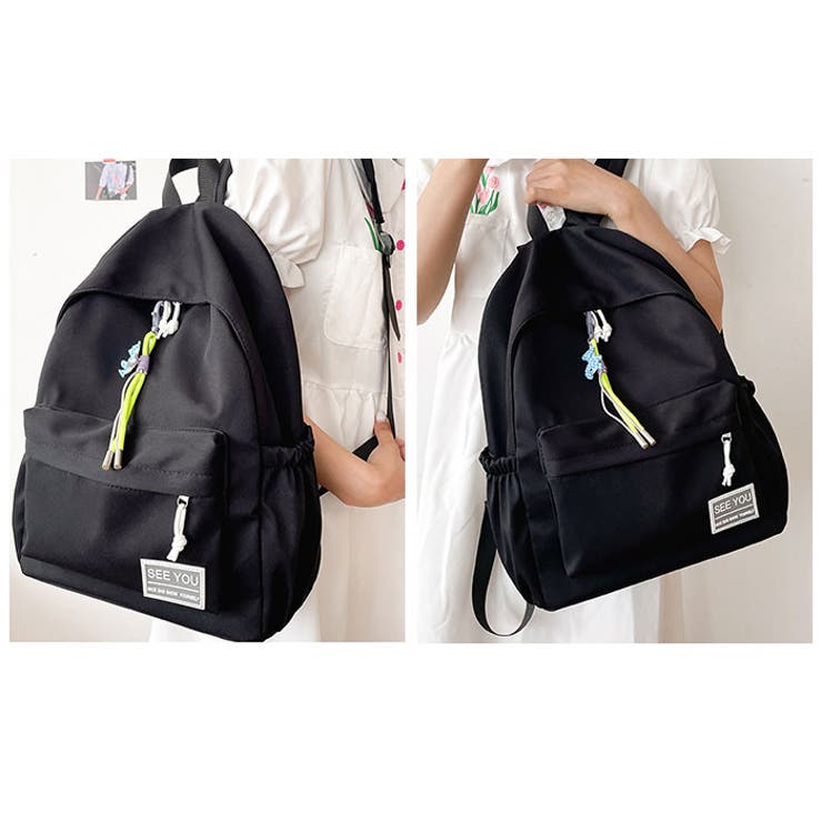 リュック 女の子 通学 遠足 クマストラップ付き ylcbp5164[品番