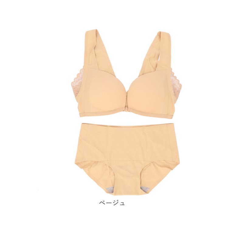 【初回限定お試し価格】 盛れる フロントホック ブラジャー (ショーツ付き) mmbra0515a02 70