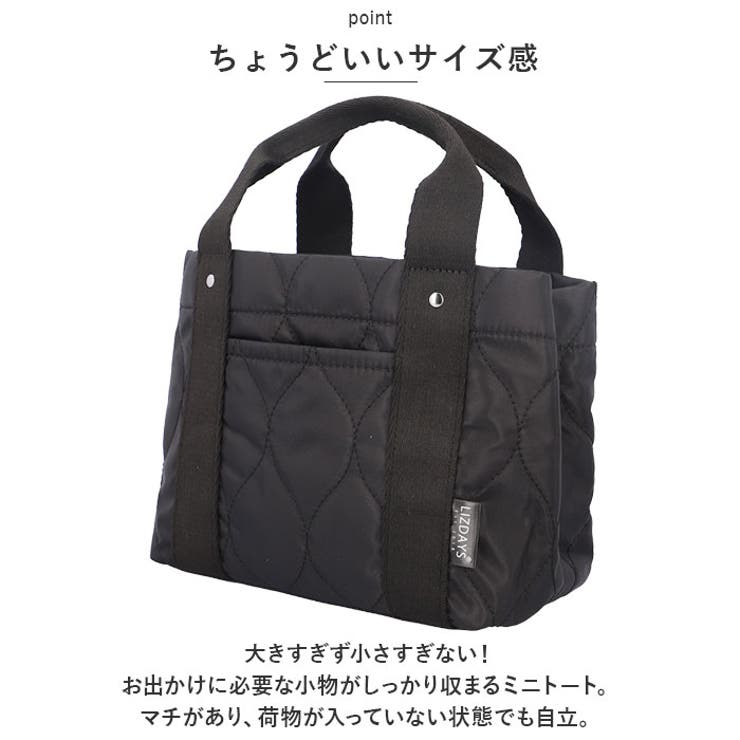 LIZDAYS 3仕切りキルティングデザインミニバッグ | BACKYARD FAMILY | 詳細画像3 