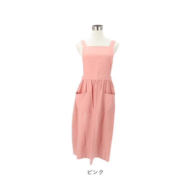 撥水コットンエプロン ワンピース風[品番：BCYW0020539]｜BACKYARD