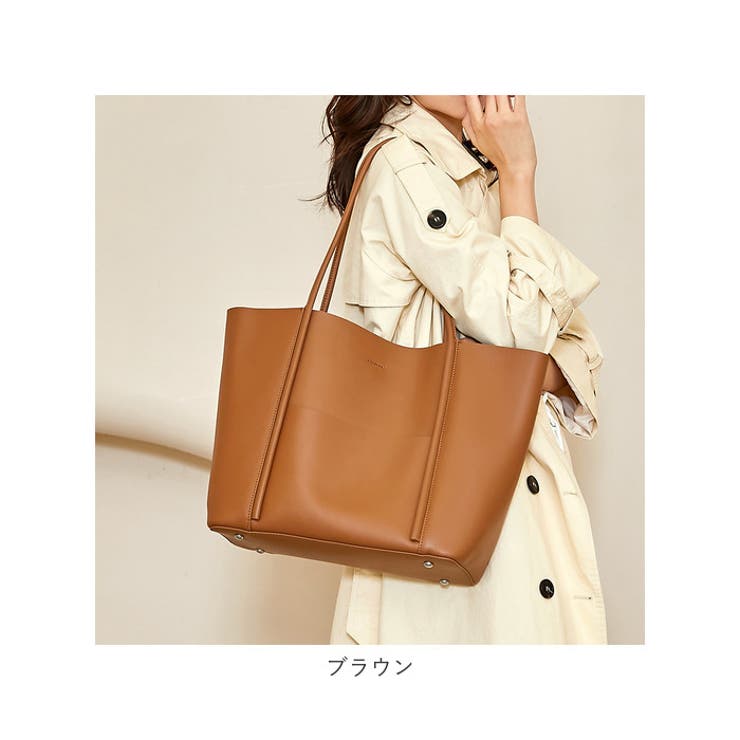 横型トートバッグ 革 lyba0503[品番：BCYW0020984]｜BACKYARD
