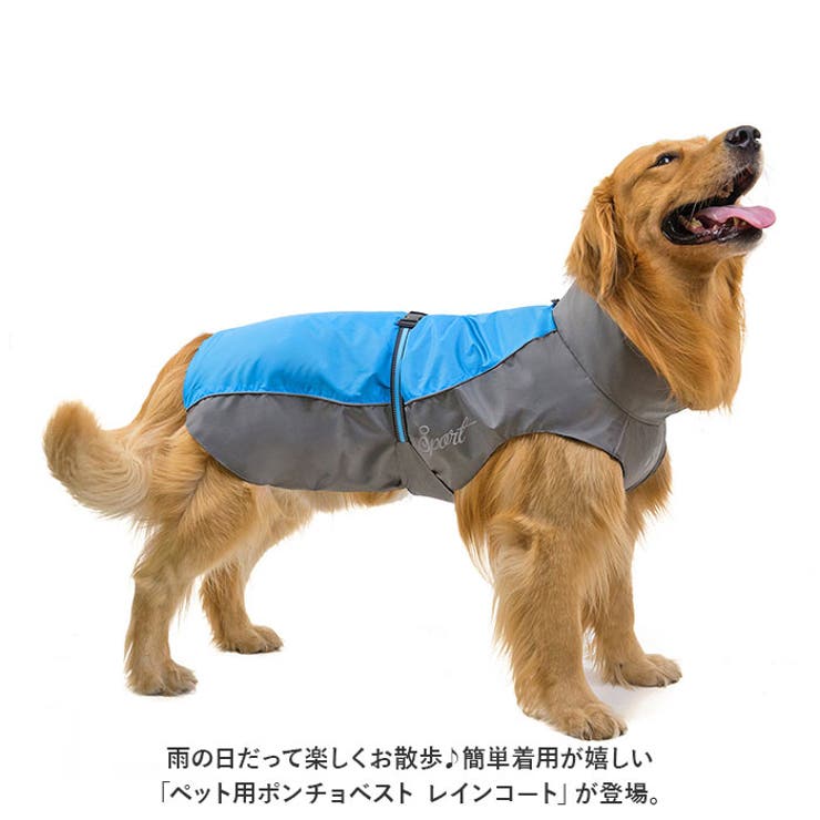 ペット用ポンチョベスト レインコート 大型犬 pmydograin01 | BACKYARD FAMILY | 詳細画像2 