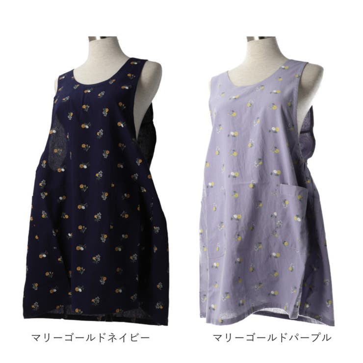 ワッシャー加工チュニックエプロン[品番:BCYW0021129 ワッシャー加工チュニックエプロン[品番:BCYW0021129