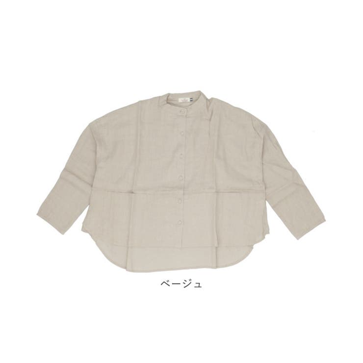 dgy デコカンパニー リネンオックス スタンドカラー シャツ[品番