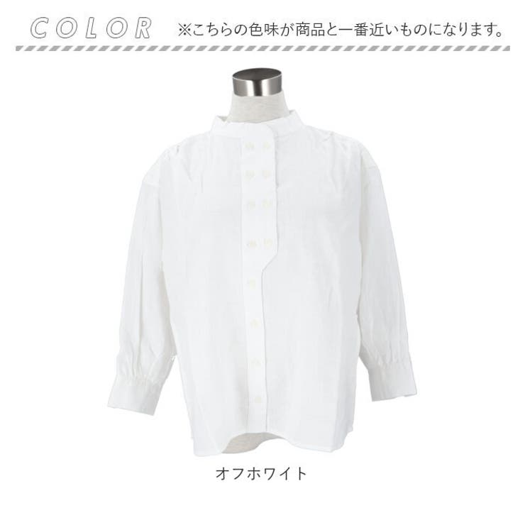 dgy デコカンパニー リネンオックス スタンドカラー シャツ[品番