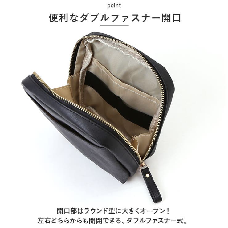 合皮スクエアスタンドポーチ[品番：BCYW0020956]｜BACKYARD